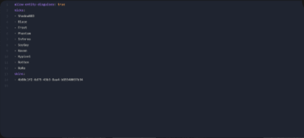 IceDisguise - configuración YAML
